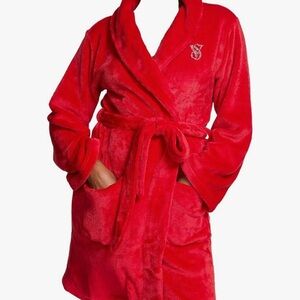 Victoria's Secret Vibrant Red Plush Robe